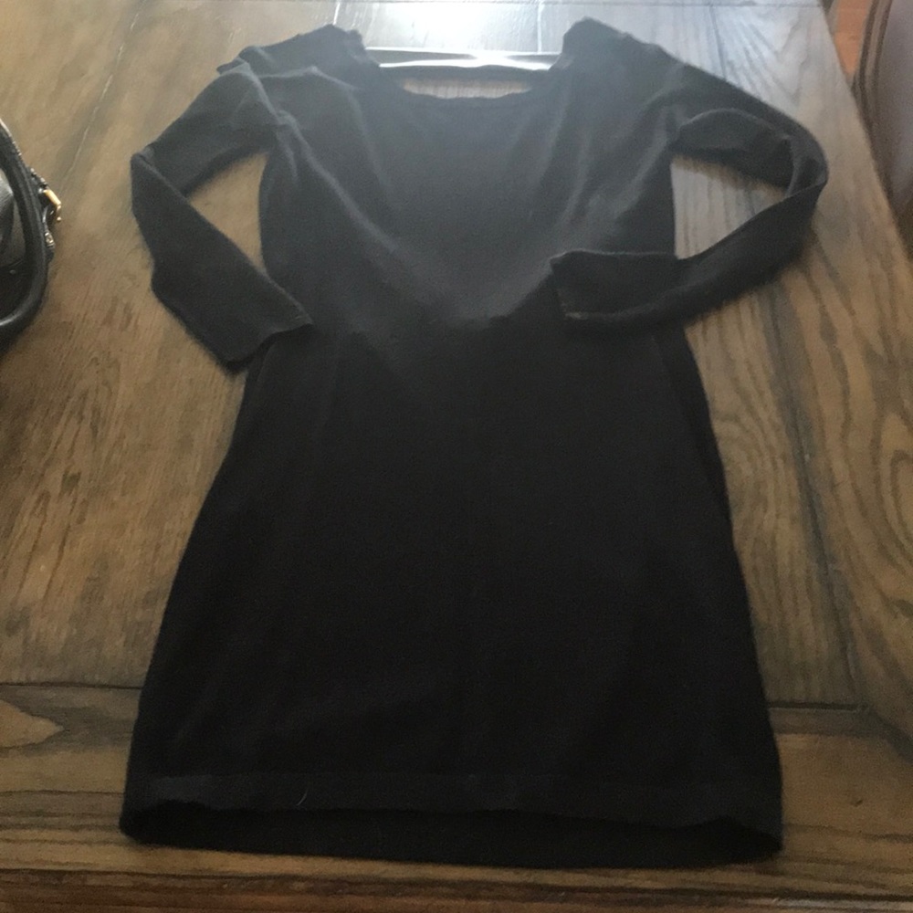 Black sweater dress